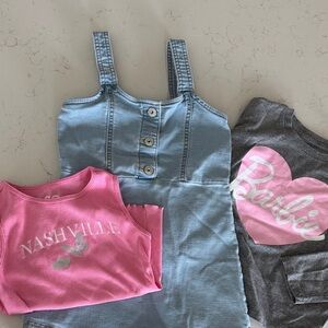 OshKosh B'gosh Denim Dress plus lot of 3